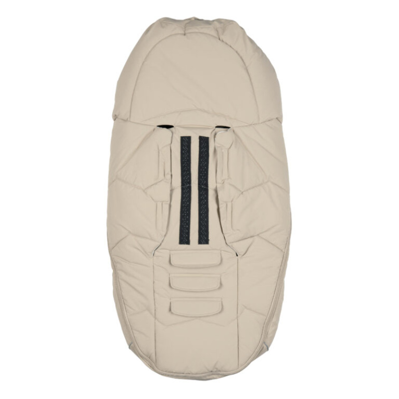 Teplý fusak Voksi Urban s perím a vlnou do kočíka, Seashell Sand Wings 1