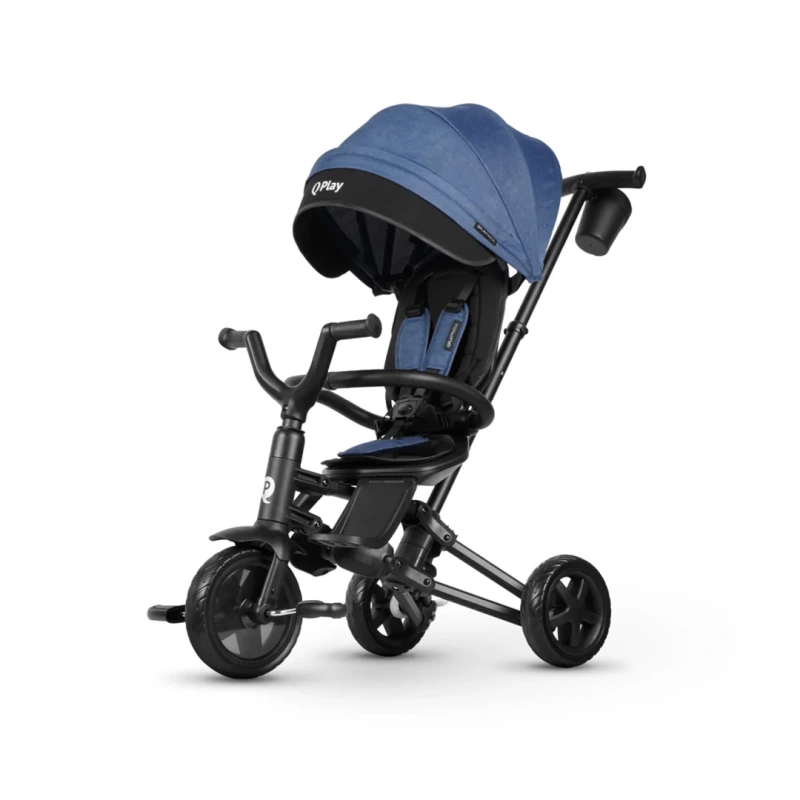 QPLAY Trojkolka Nova Niello Blue, skladacia, vek 10-72 mesiacov 1