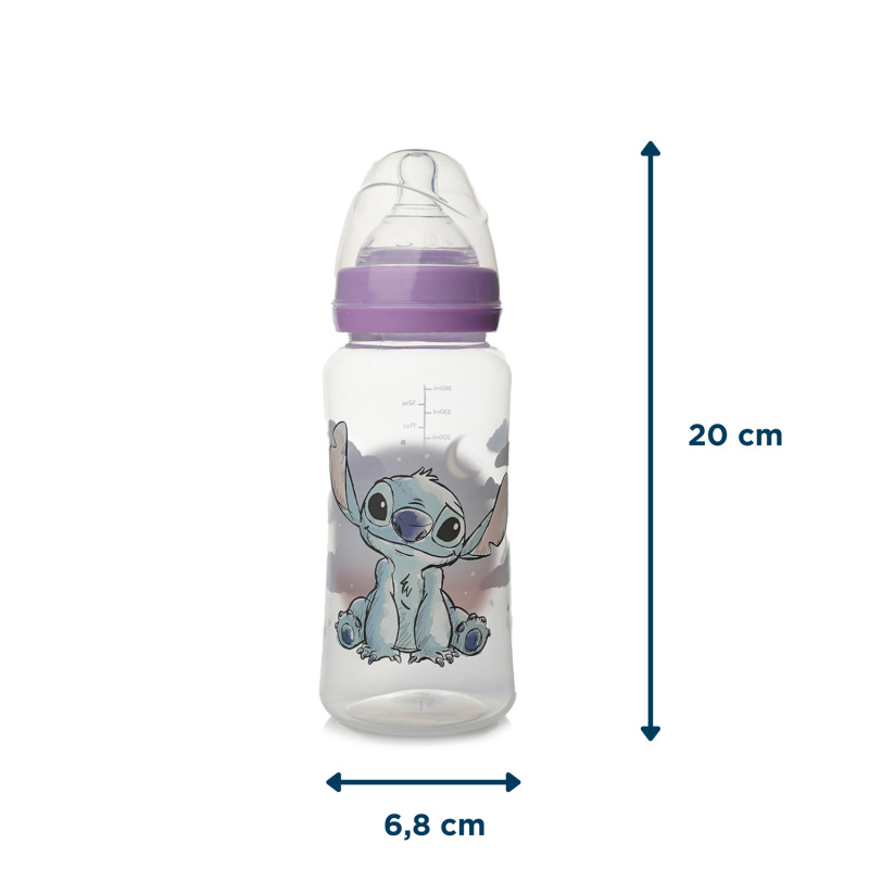 Detská fľaša antikoliková 360 ml, LILO & STITCH 4