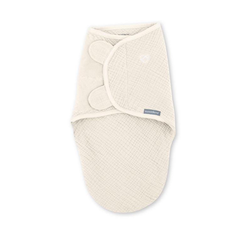 INGENUITY Zavinovačka SwaddleMe™ Ulitka mušelín Cream 1,0 TOG 0-3m