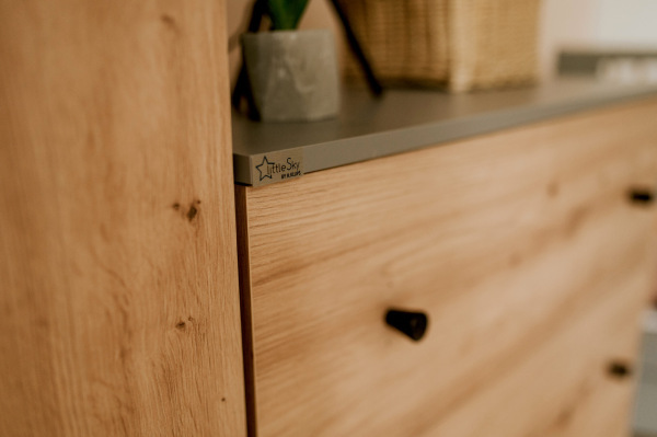 KLUPS PAULINE Komoda, grafit-dub 2