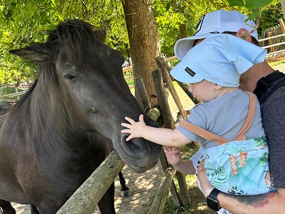 Detská šatka na hlavu s volánom Pointelle - SKY BLUE 10