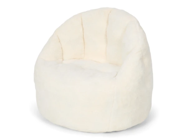 Kreslo detské plyšové Soft White