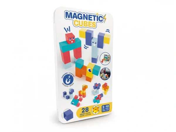 Magnetická stavebnica kocky 28 ks