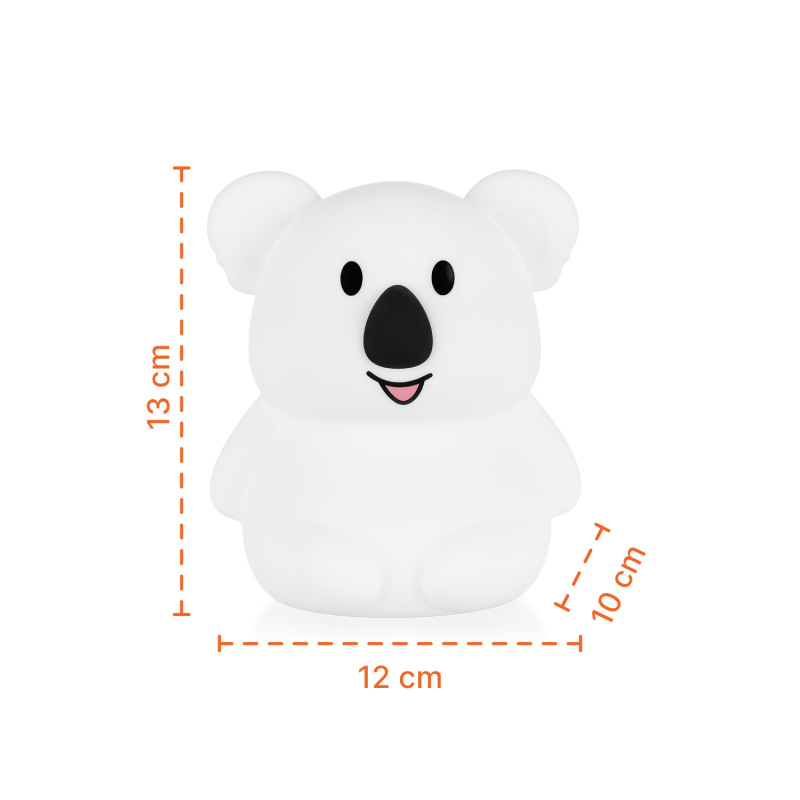 Silikónová nočná LED lampa veľkosť M, Koala 1