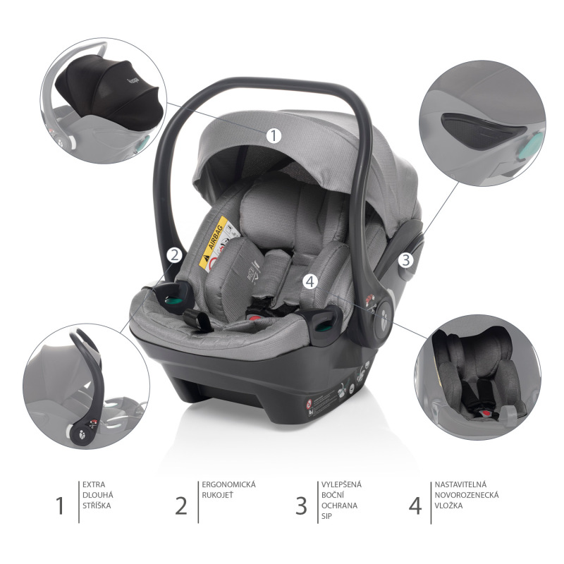 Autosedačka XS Plus i-size, Titan Grey 4