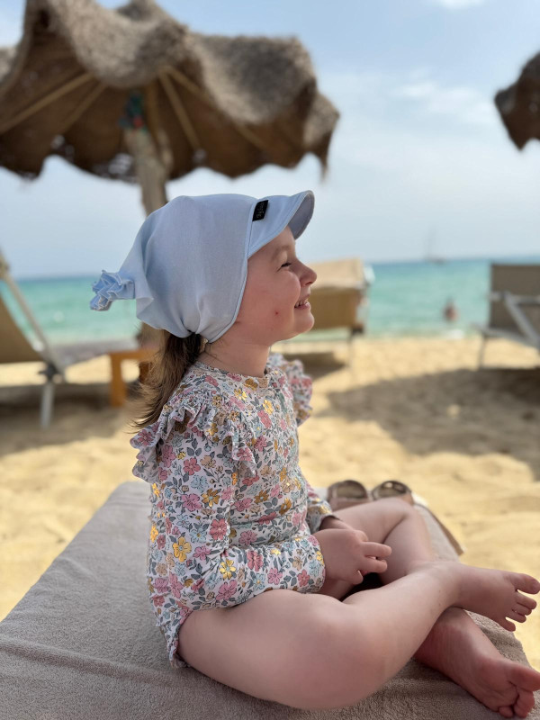 Detská šatka na hlavu BABY BLUE 3