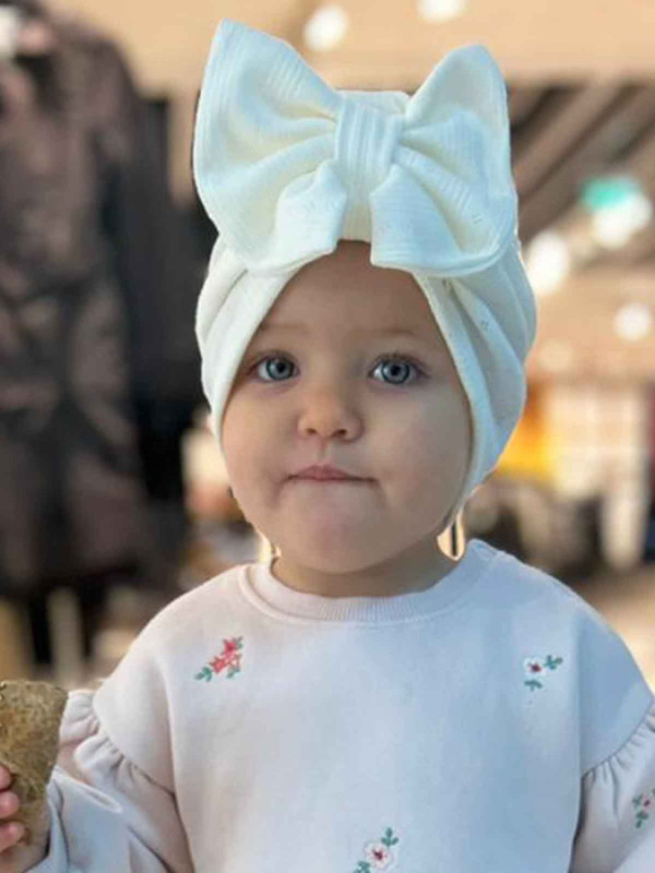 Detská čiapka / Turban s Mašľou, MADEIRA SMOTANOVA. 9