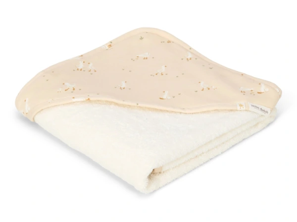 Osuška s kapucňou 75x75 cm Husa Newborn Naturals 3