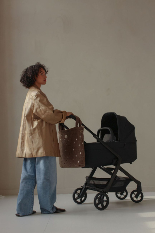 Teddy Hearts DIAPER BAG - prebaľovacia taška | Brown Hearts 1