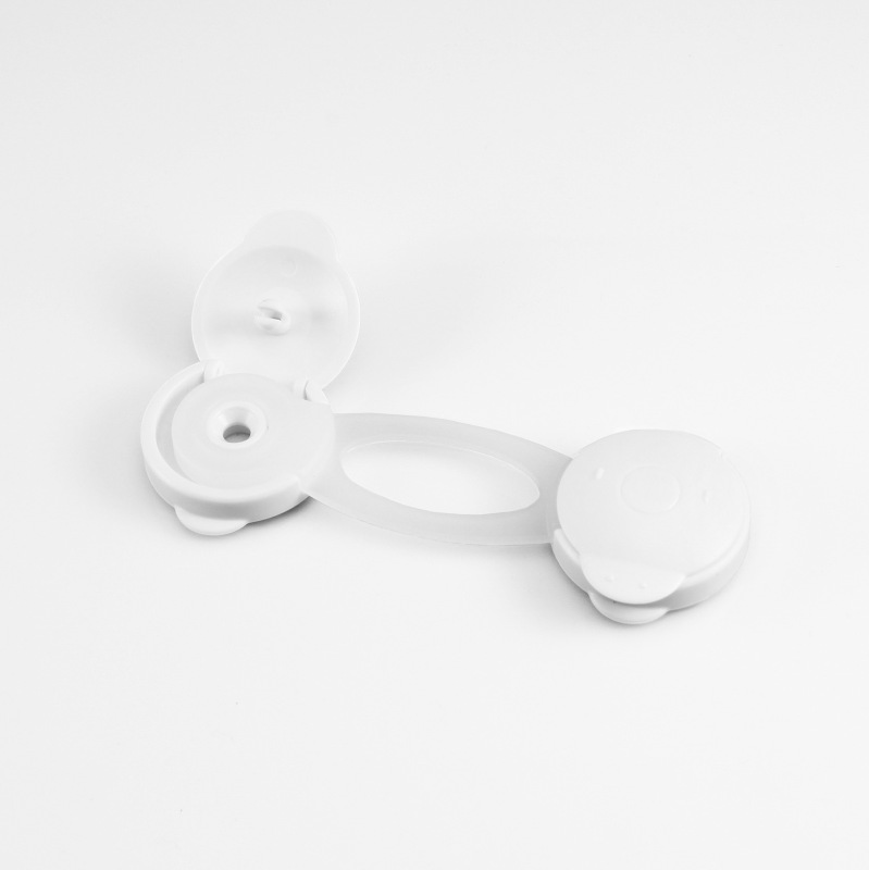 Mini zámok skriniek ohybný 2ks, white 4