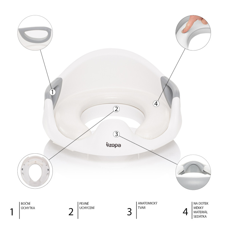 WC sedátko Coach, Dove Grey 5