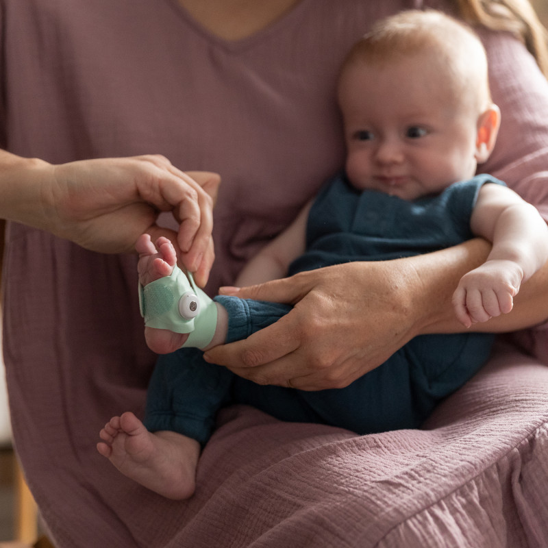 OWLET DREAM SOCK - MINT inteligentná ponožka 9