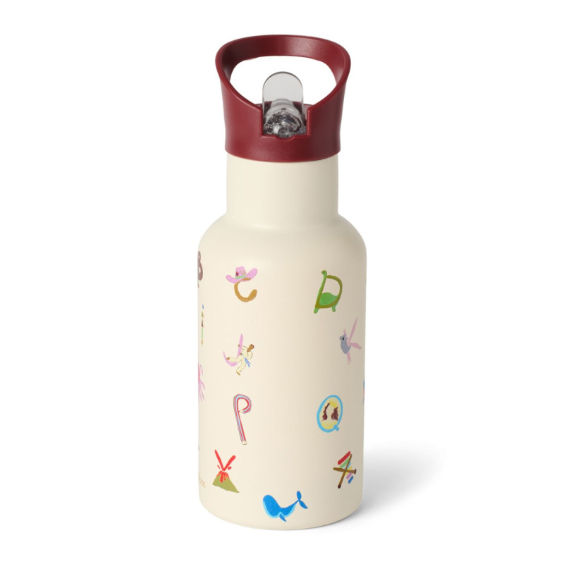 Studio Noos Nerezová Láhev na nápoj Small 350ml l Abeceda 1