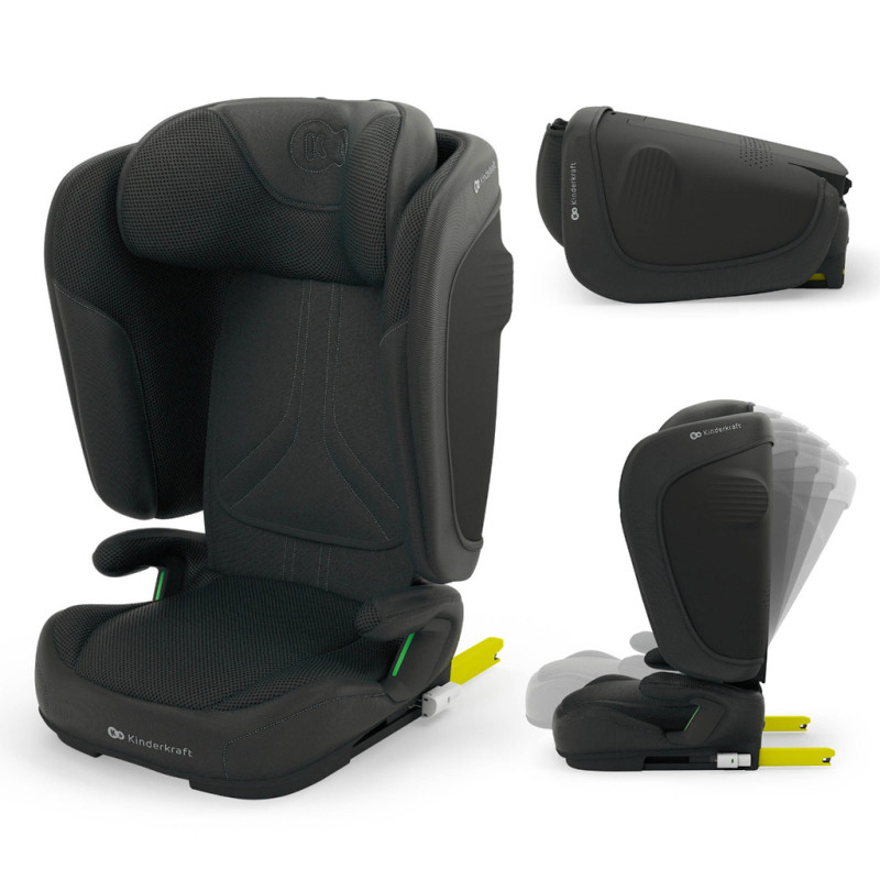 KINDERKRAFT Autosedačka skladacia Unity 2 I-Size Black
