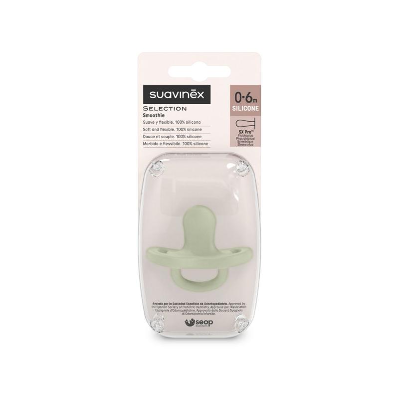 SUAVINEX | CUMLÍK fyziologický SILIKON 0-6m SX PRO - COLOUR ESSENCE - zelené 2