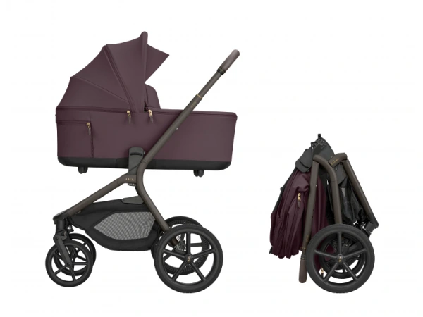 KikkaBoo Kočík 2v1 Goya Platinum MERLOT 2