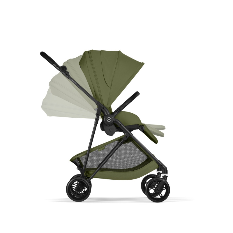 Cybex Melio Carbon 2026 - MOSS GREEN, ľahká bugina 9