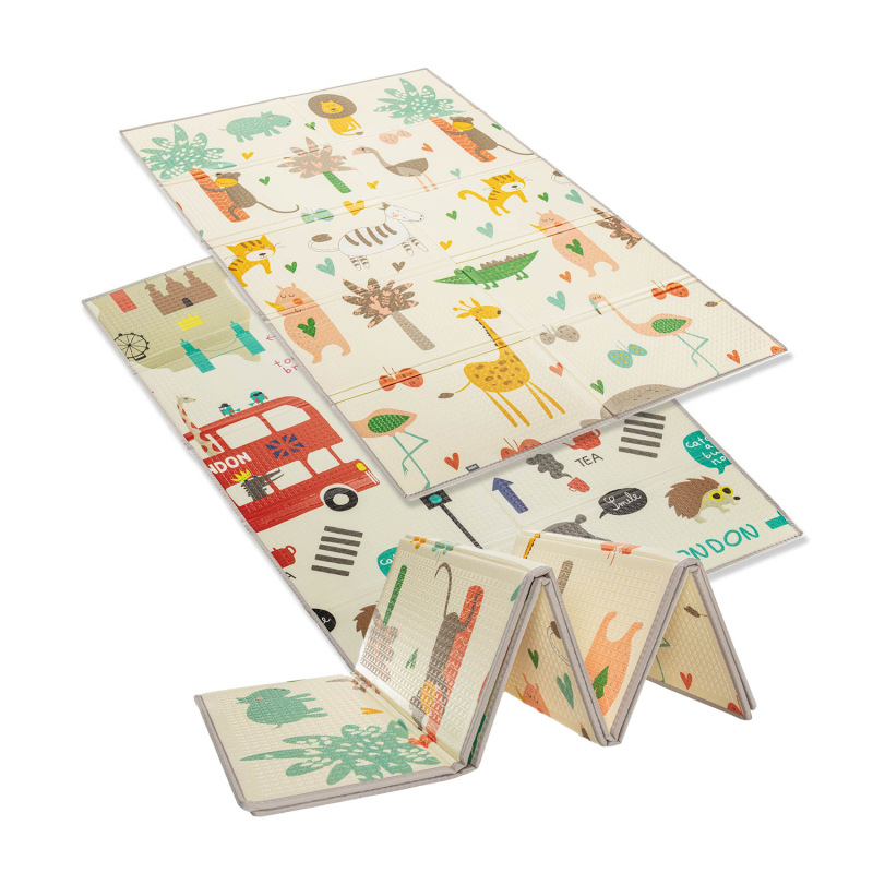 Multifunkční pěnová skládací podložka oboustranná 180x120, Savana