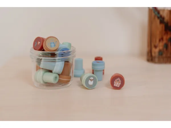 Pečiatky samofarbiace 16 ks Farma 5