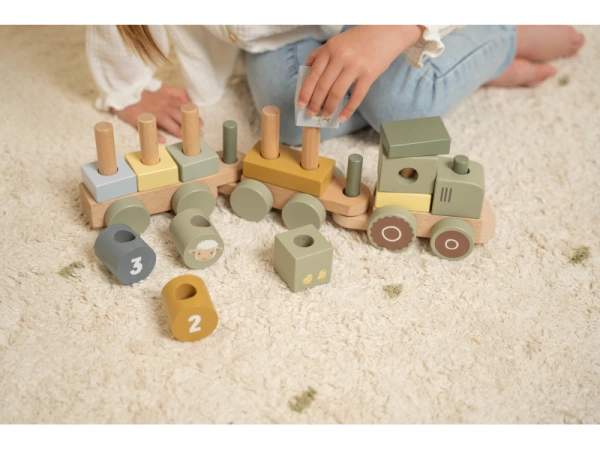 Little Dutch Vláčik drevený traktor Farma 3