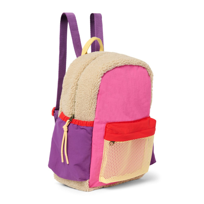 STUDIO NOOS - Patchwork Midi BACKPACK - batůžek | Bright pink 1