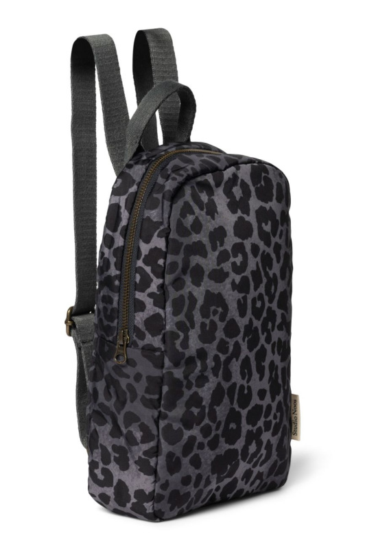 STUDIO NOOS - Puffy Mini BACKPACK - batôžtek | Black Leopard 3