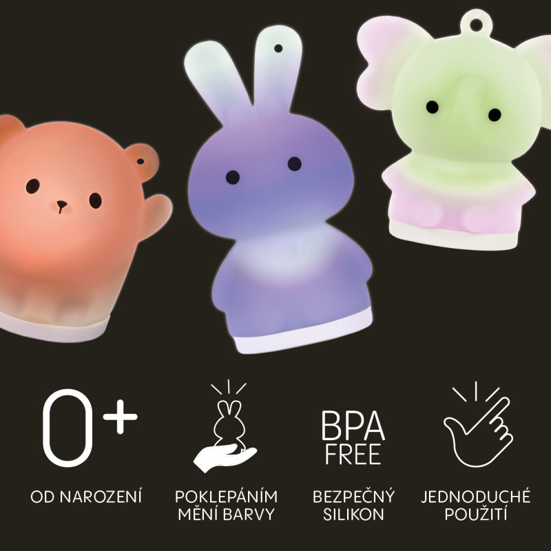 Silikónové závesné svetlo LED, Elephant 7