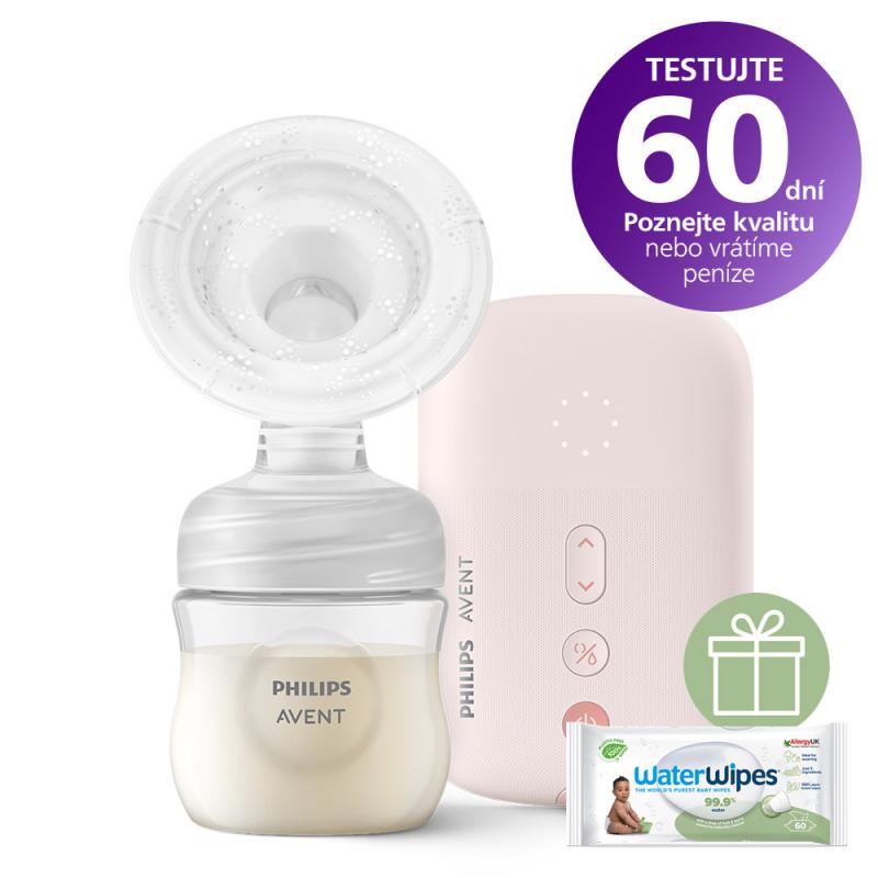 Philips AVENT Odsávačka materského mlieka elektrická SCF395/31+WW Soapberry 60ks