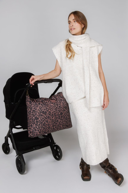 STUDIO NOOS - Puffy DIAPER BAG - přebalovací taška | Red Leopard 1