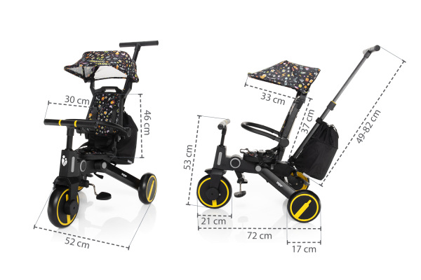 Trojkolka Nova 2, Cosmic Black 10