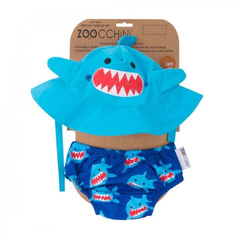 ZOOCCHINI UV Set klobúčik a plavky Žralok, rôzne veľkosti