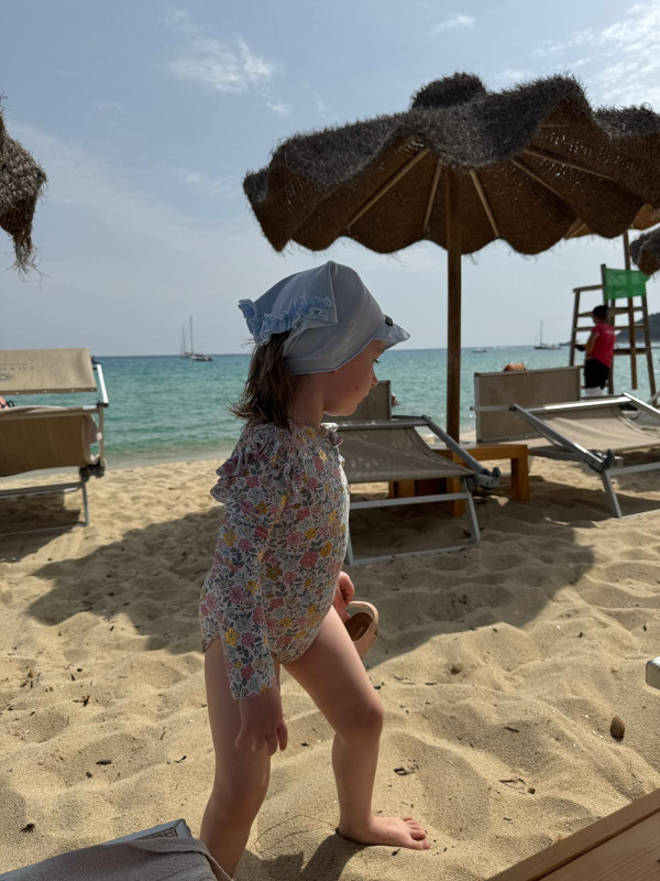 Detská šatka na hlavu BABY BLUE 1