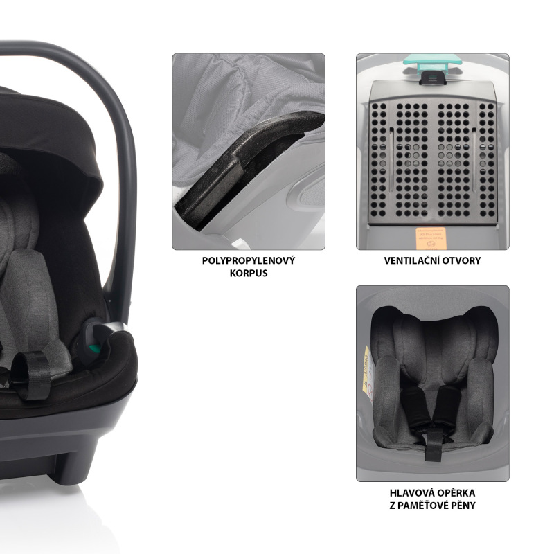 Autosedačka XS Plus i-size, Titan Grey 6