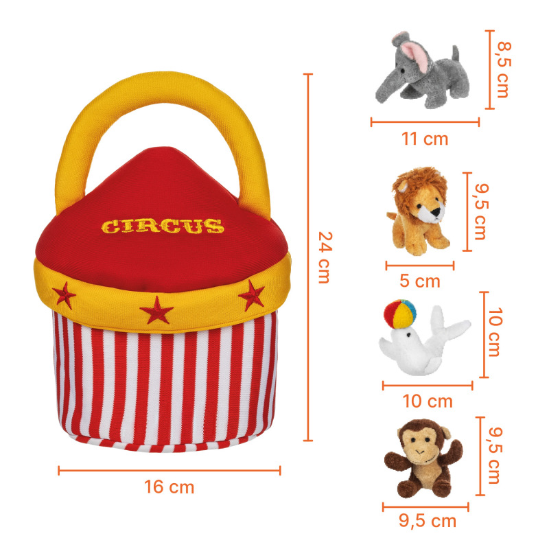 Plyšový set hračiek, Circus 2