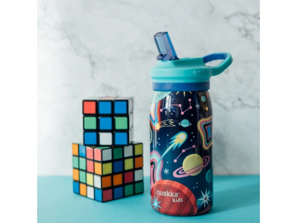 Nerezová termofľaša s náustkom Pop Kids Space 445 ml 1