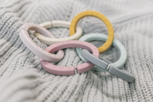 Silikónové multifunkčné krúžky na reťaz, Multicolor 4