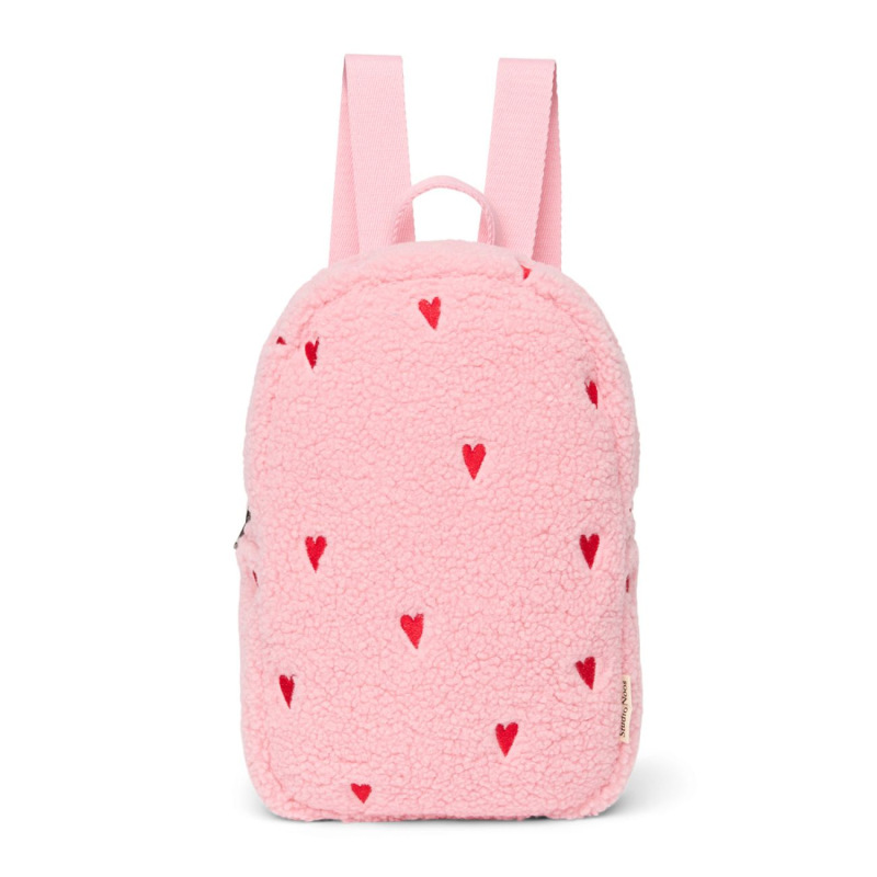 STUDIO NOOS - Teddy Mini BACKPACK - batôžtek | Light Pink Hearts