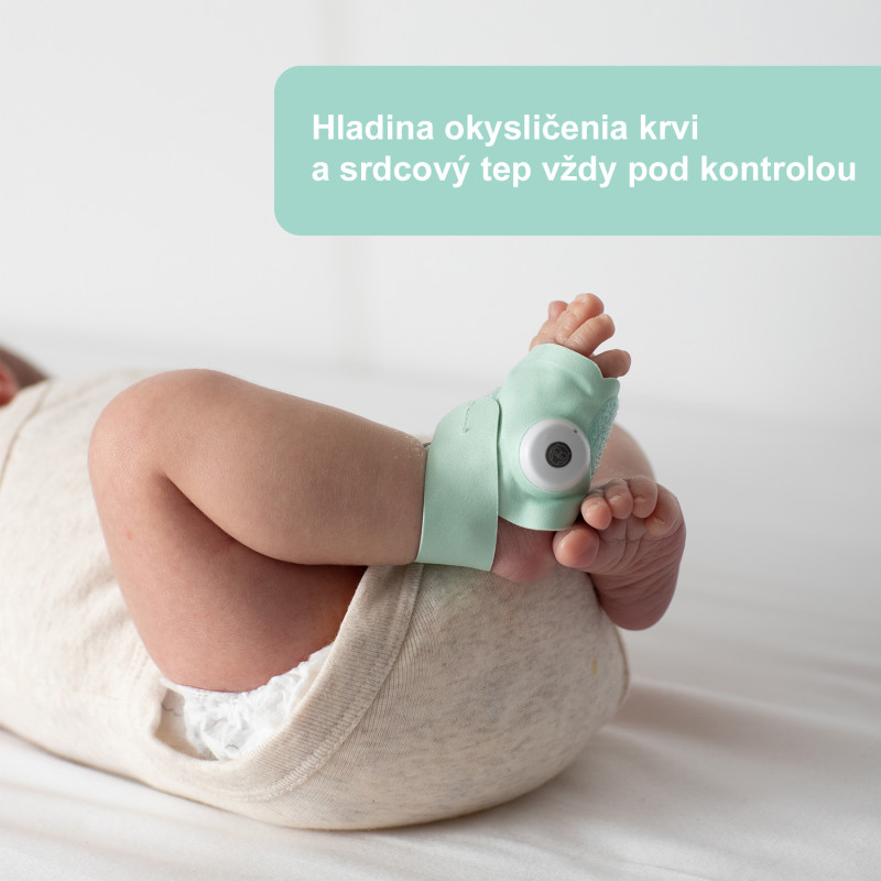 OWLET DREAM SOCK - MINT inteligentná ponožka 15