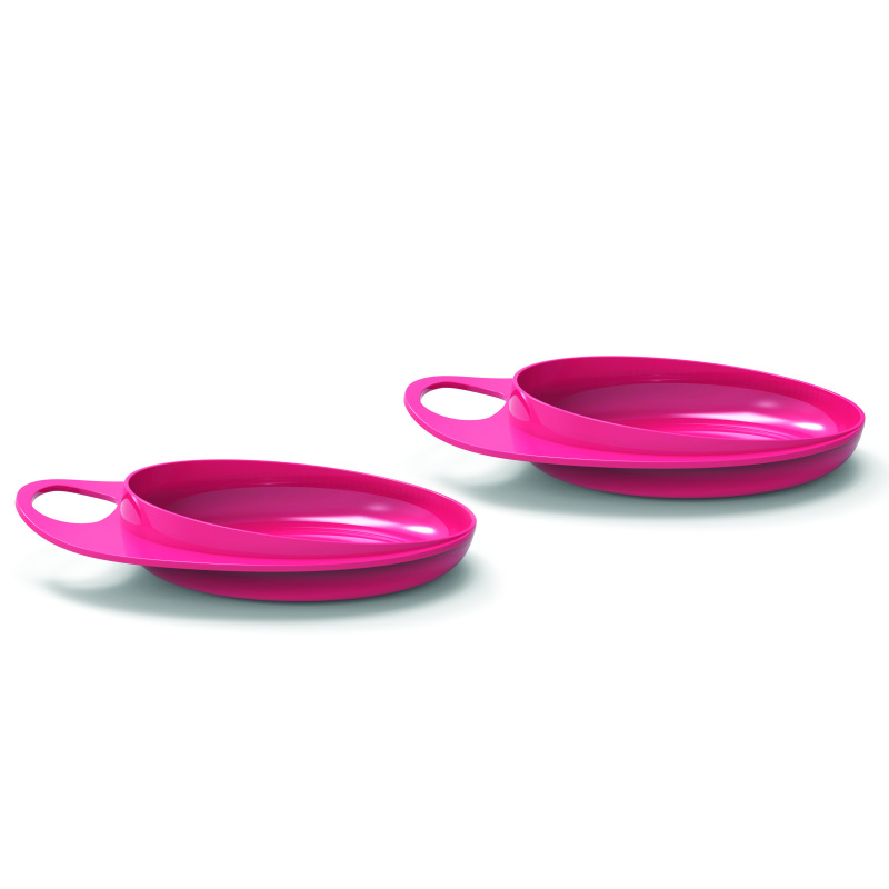 Taniere so zvýšeným okrajom, Pastel pink 1