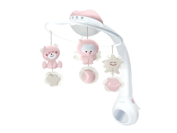 Hudobný kolotoč s projekciou 3v1 Dusty Pink