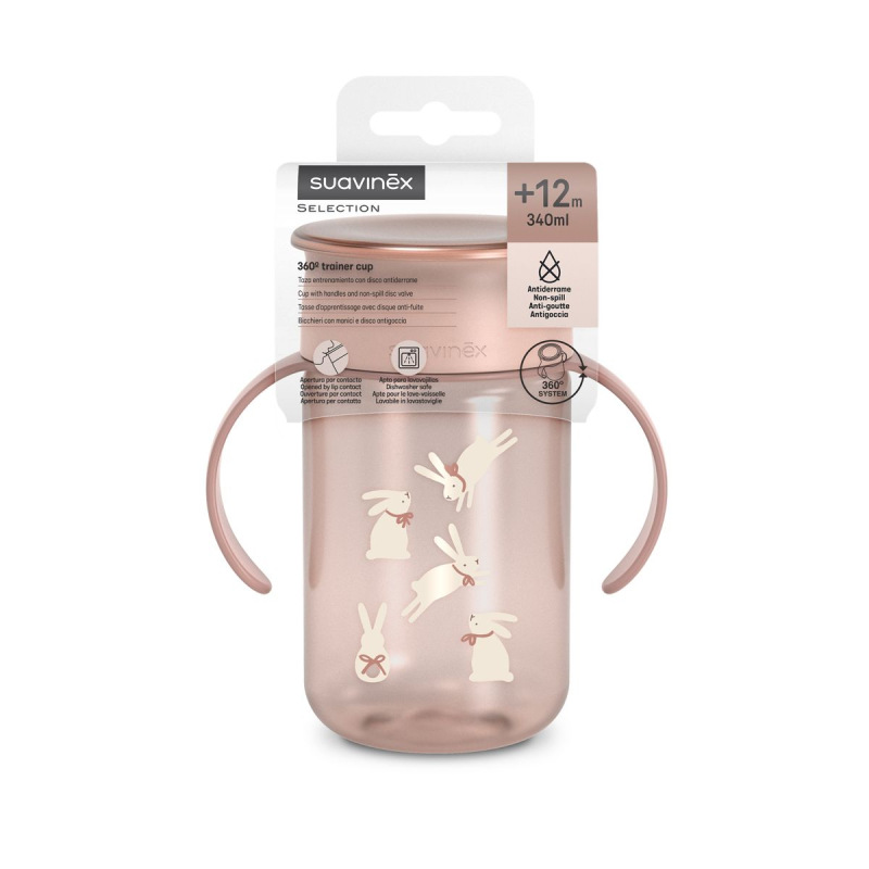 SUAVINEX | 360° Hrnček na učenie 340 ML WONDERLAND NEW - růžová 5