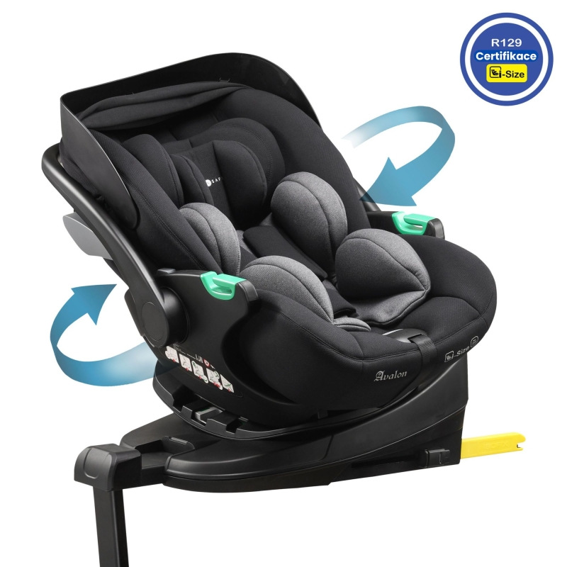 Cozy N Safe AVALON i-Size 360° autosedačka vr. ISOFIX bázy, Black/Grey 2025 1