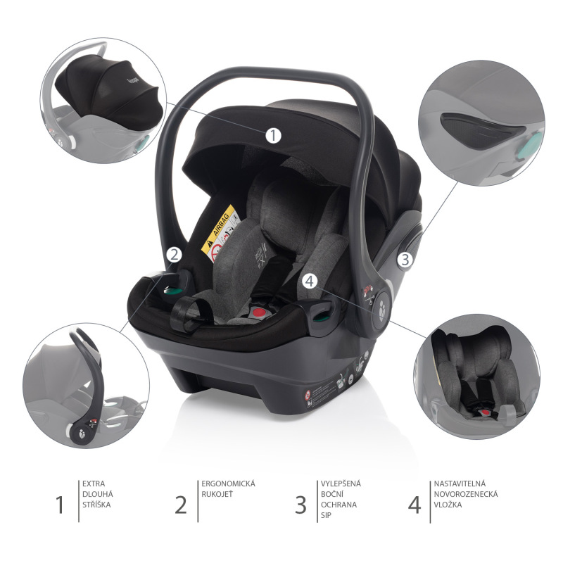 Autosedačka XS Plus i-size, Rocky Grey 4