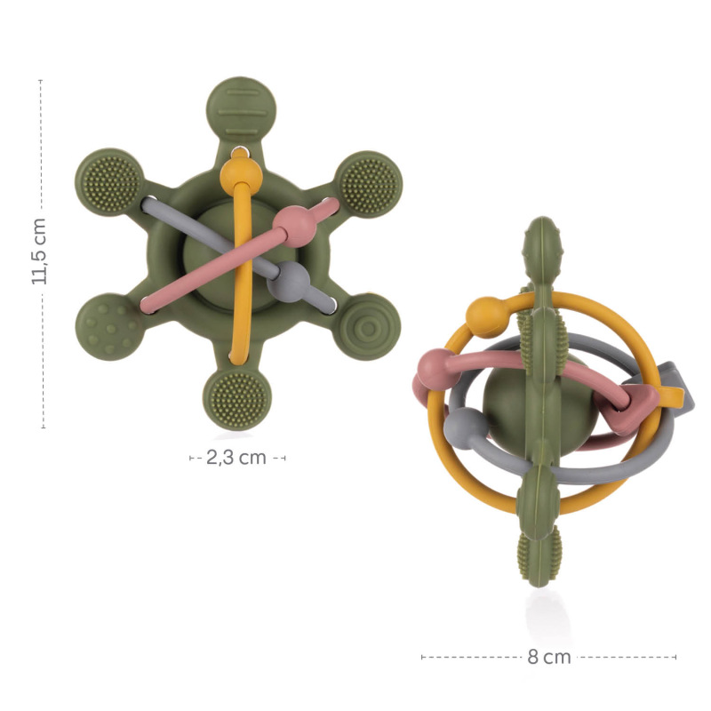 Silikónová hrkálka, Multicolor 9