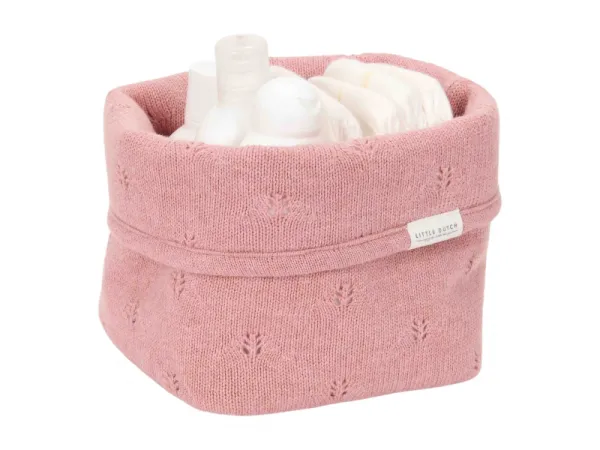 Košík pletený malý Pure Pink Blush 1