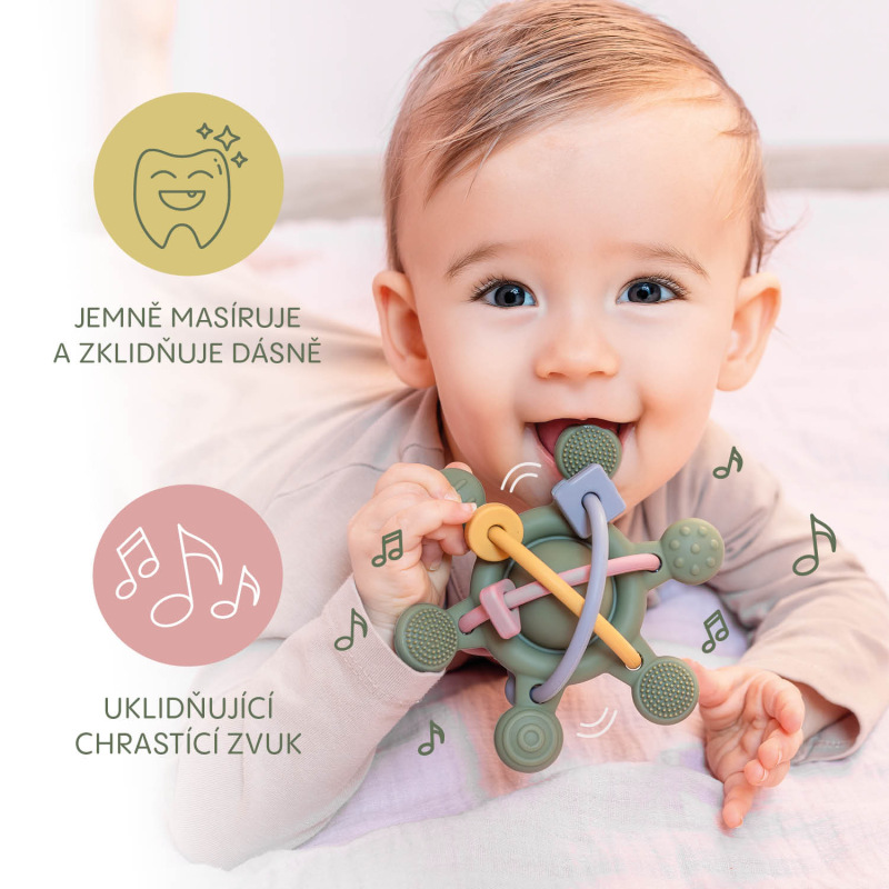 Silikónová hrkálka, Multicolor 4