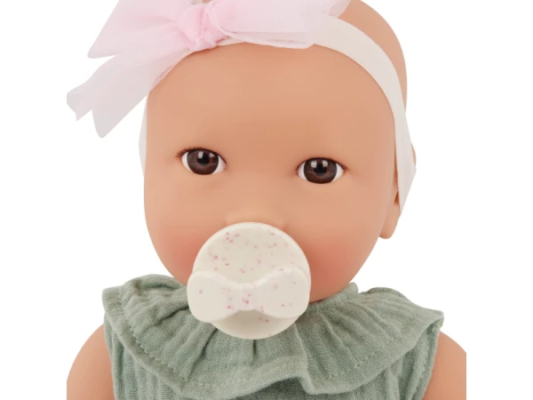 Bábika 35 cm v overale s čelenkou 3
