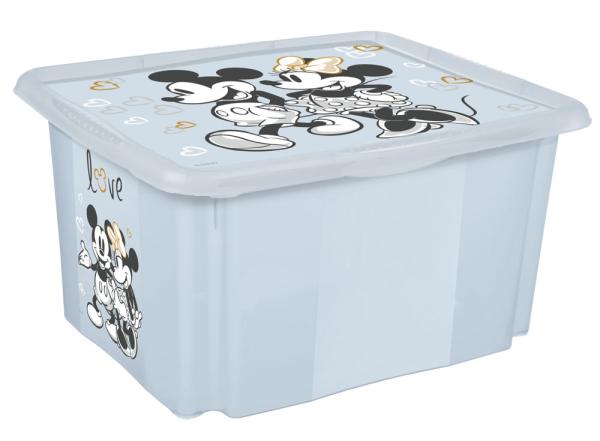 Úložný box s vekem malý "Mickey", Modrá II