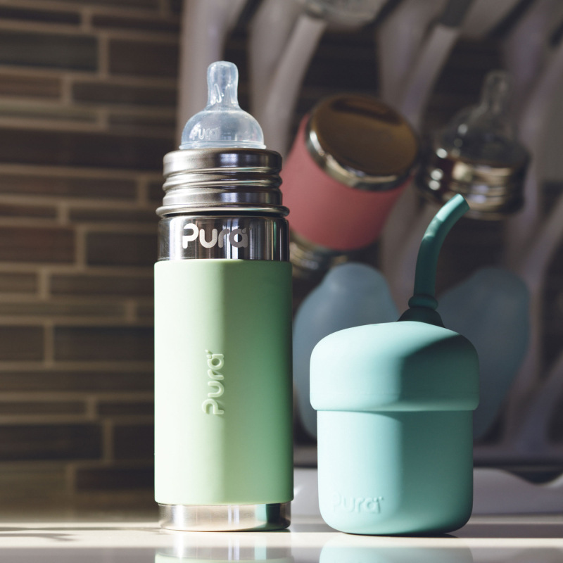 PURA Termo dojčenská fľaša 260ml, Moss 1